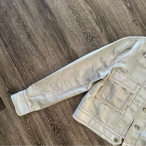 Anthropologie Piped Trucker Jacket - Picture 4 of 10